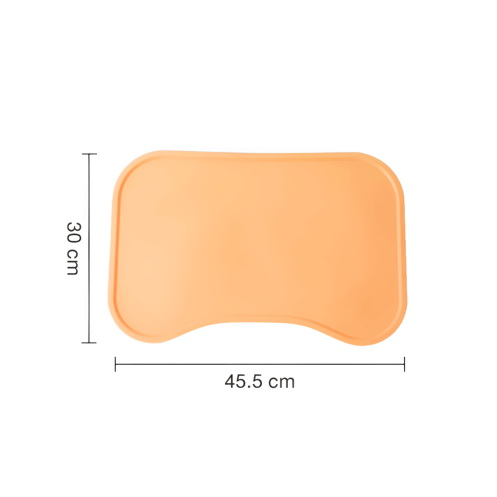 แผ่นซิลิโคนรองจานสัตว์เลี้ยง THAI SUN SPORT รุ่น PET0018-OR สีส้ม